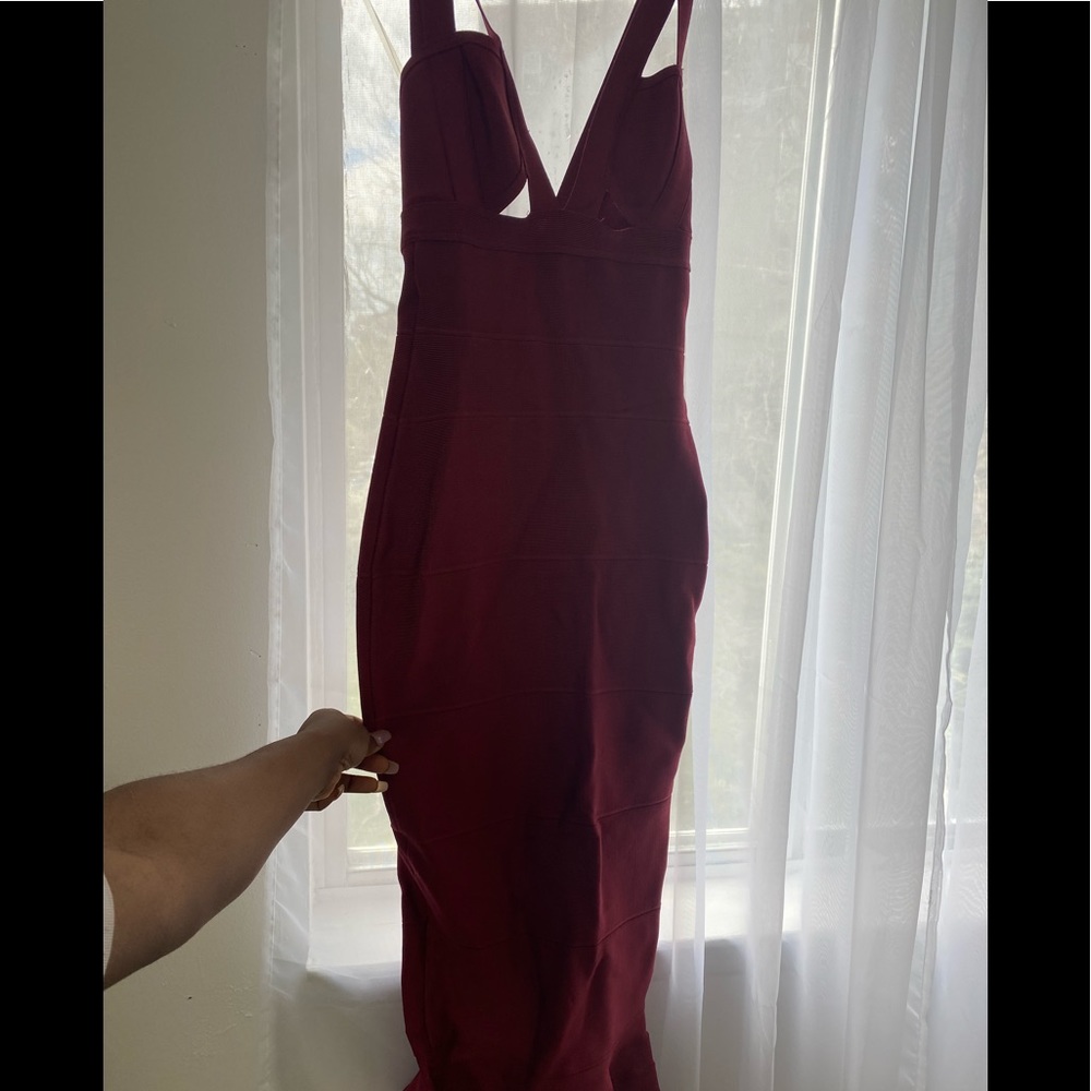 Maroon house of CB dress